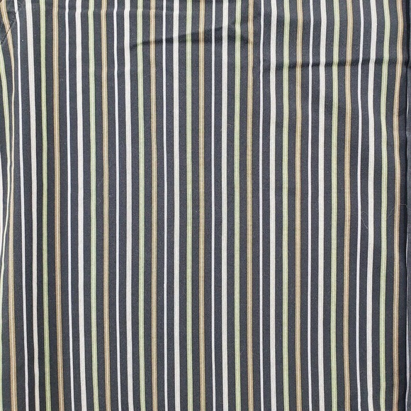 Banana Republic Shirt Mens Large 16 16.5 Black Sriped Classiccore Button Up - Picture 7 of 13